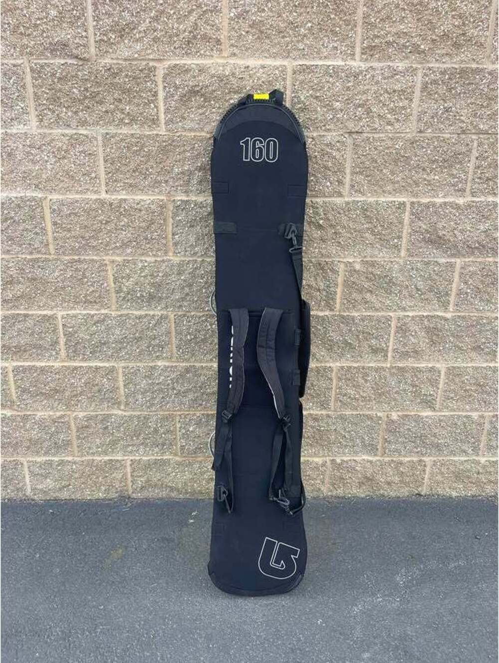 Burton Space Sack Snowboard Bag 160cm Black Neoprene Sleeve Backpack Straps